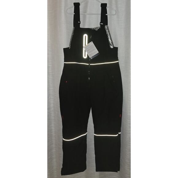 RefrigiWear Women's Insulated Softshell Bib Overalls Size XL NWT - Picture 1 of 8
